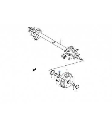 Rodamiento (DAC2552W) rueda trasera TAIWAN