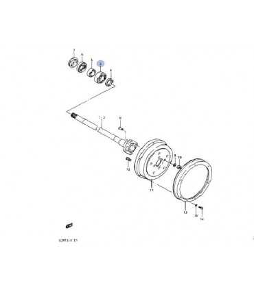 Rodamiento (DG357222) rueda trasera JAPON