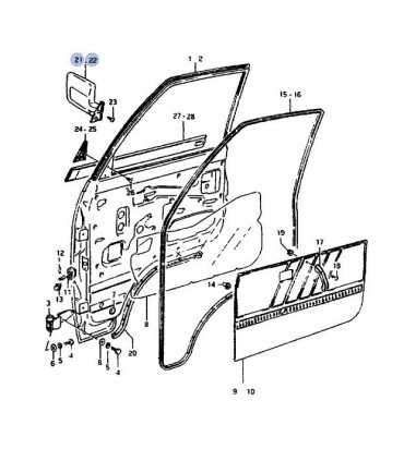 Espejo exterior izquierdo TAIWAN
