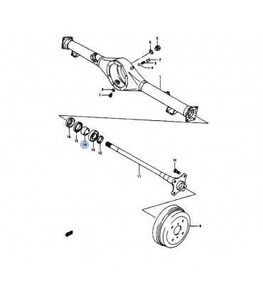 Seguro rodamiento rueda trasera INDIA