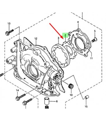 Piñón interior bomba de aceite ORIGINAL