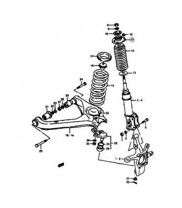Goma soporte cazoleta amortiguador trasera TAIWAN