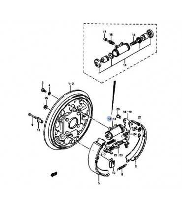 Cilindro freno trasero derecho TAIWAN