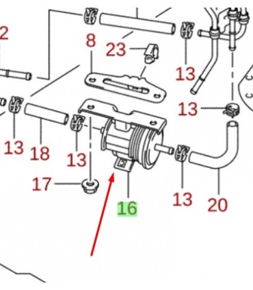Filtro de bencina INDIA