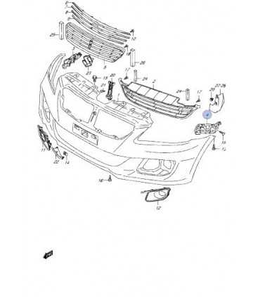 Soporte (guia) parachoque izquierdo derecho ORIGINAL