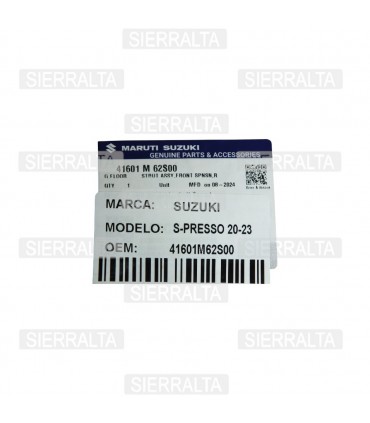 Amortiguador Delantero Derecho INDIA