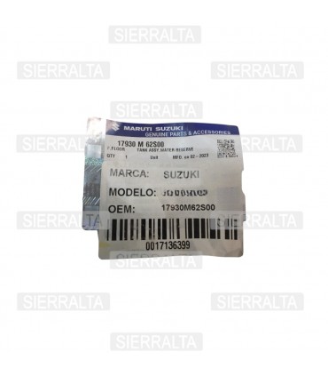 Deposito Agua Radiador INDIA