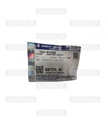 Guardafango Delantero Derecho ORIGINAL