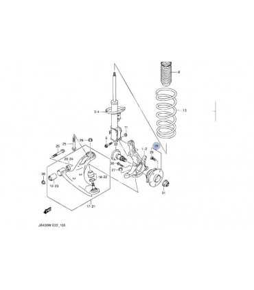Maza rueda delantera / trasera TAIWAN