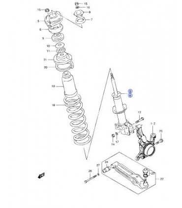 Amortiguador delantero izquierdo CHINA
