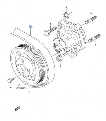 Correa de ventilador alternador (5PK835) JAPON