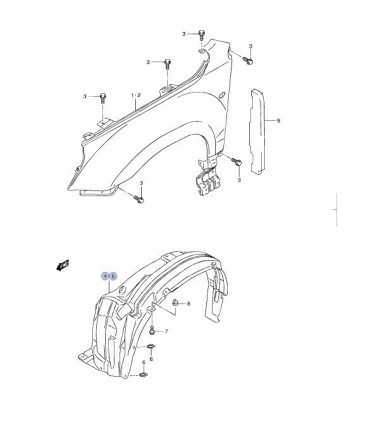 Guardafango delantero derecho  TAIWAN