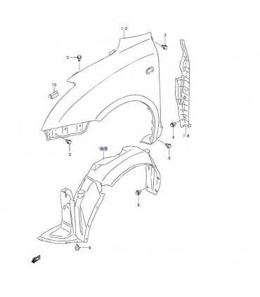 Guardafango delantero izquierdo TAIWAN