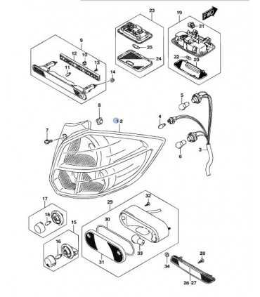 Farol trasero derecho INDIA