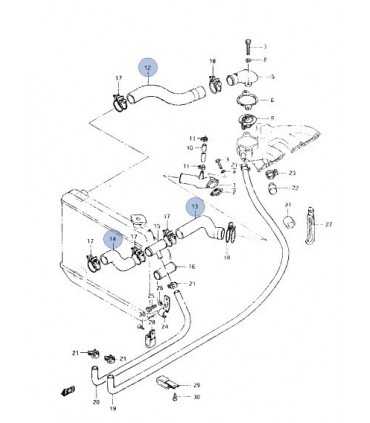 Mangueras de radiador KIT (1 sup/2 inf) INDIA
