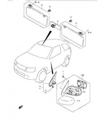 Espejo exterior izquierdo TAIWAN