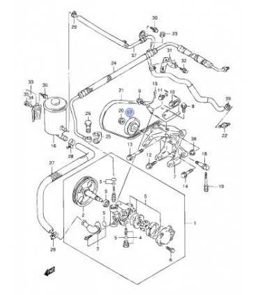 Polea tensora correa dirección hidráulica TAIWAN