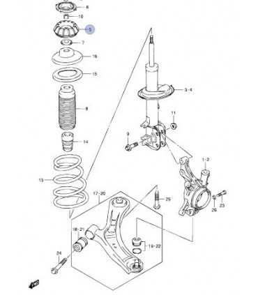 Goma Soporte cazoleta amortiguador delantero TAIWAN