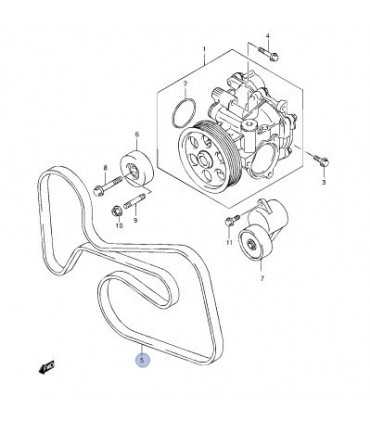 Correa de bomba de agua KOREA