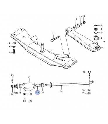 Espaciador buje barra tensora INDIA