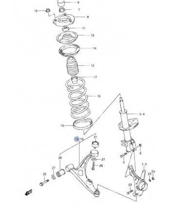 Bandeja delantera derecha TAIWAN