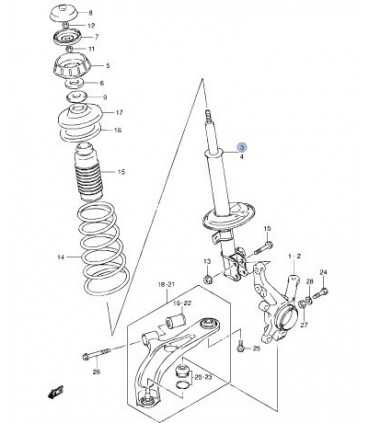 Amortiguador delantero izquierdo TAIWAN