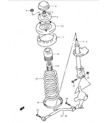 Amortiguador trasero izquierdo TAIWAN