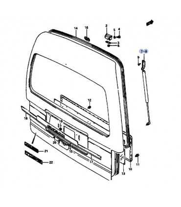 Amortiguador portalon (MODELO PASAJEROS) derecho CHINA