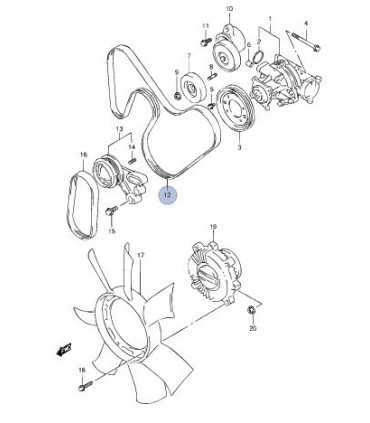 Correa ventilador alternador S/A (5PK1545) JAPON