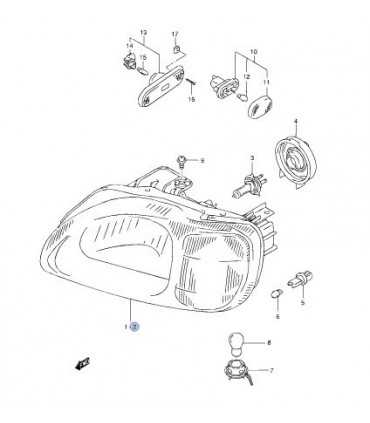 Óptico delantero izquierdo TAIWAN