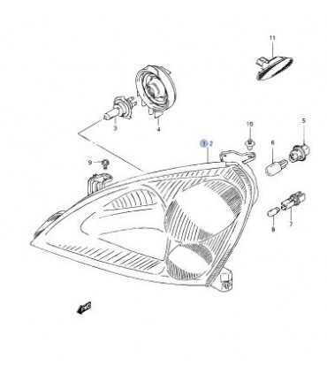 Óptico delantero izquierdo TAIWAN