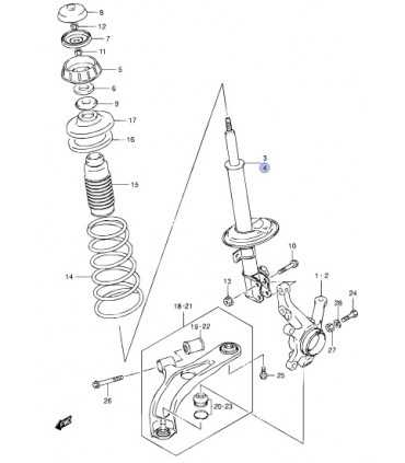 Amortiguador delantero izquierdo INDIA