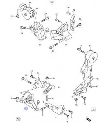 Soporte de motor delantero derecho INDIA