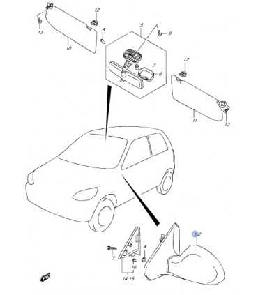 Espejo exterior derecho INDIA