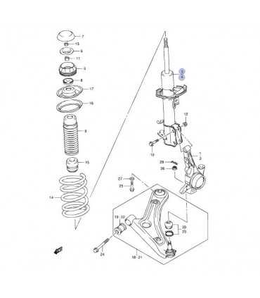 Amortiguador delantero derecho TAIWAN