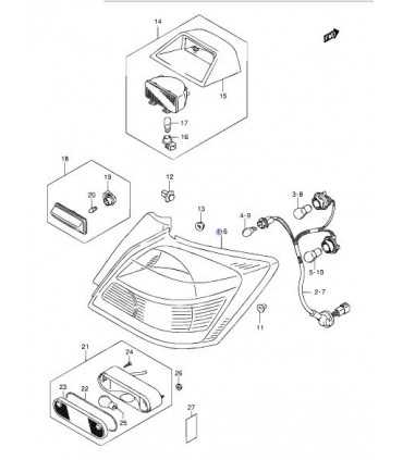 Farol trasero izquierdo INDIA