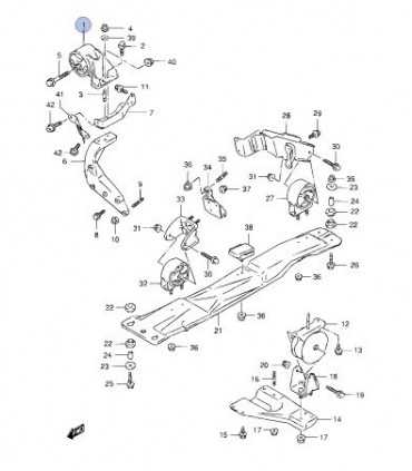 Soporte de motor derecho ORIGINAL