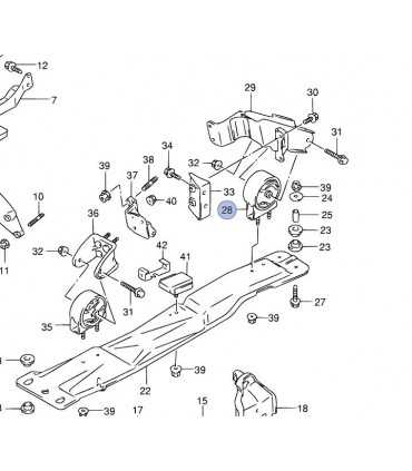 Soporte Motor trasero TAIWAN