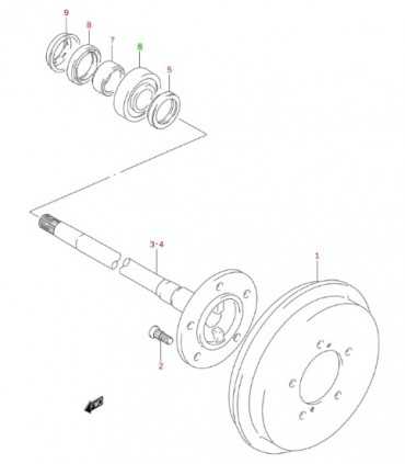 Rodamiento de rueda trasera JAPÓN