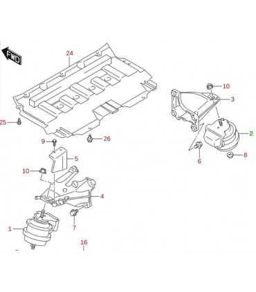 Soporte de motor izquierdo TAIWAN