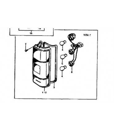 Farol trasero derecho TAIWAN