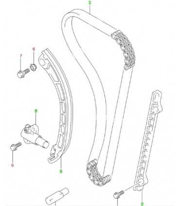 Kit cadena distribucion (Con Piñon) TAIWAN