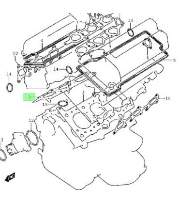 Empaquetadura de culata derecha TAIWAN