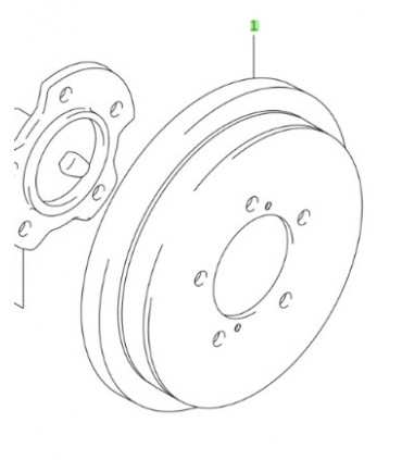 Tambor de freno trasero TAIWAN