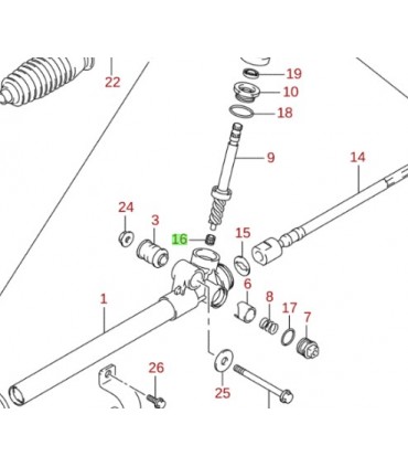 Rodamiento sinfin cremallera direccion mecanica ORIGINAL