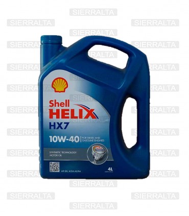 Aceite SHELL HELIX HX7 10W40 Semisintetico