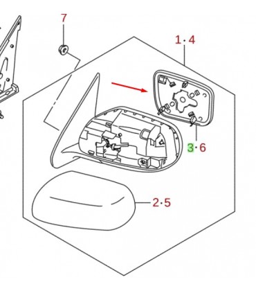 Luna espejo derecha ORIGINAL