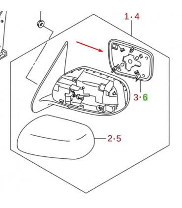 Luna espejo izquierda ORIGINAL