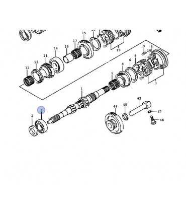Rodamiento ( B2227C3) punta eje piloto caja de cambio 22x52x15 JAPON