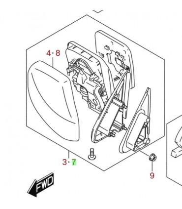 Espejo exterior izquierdo ORIGINAL